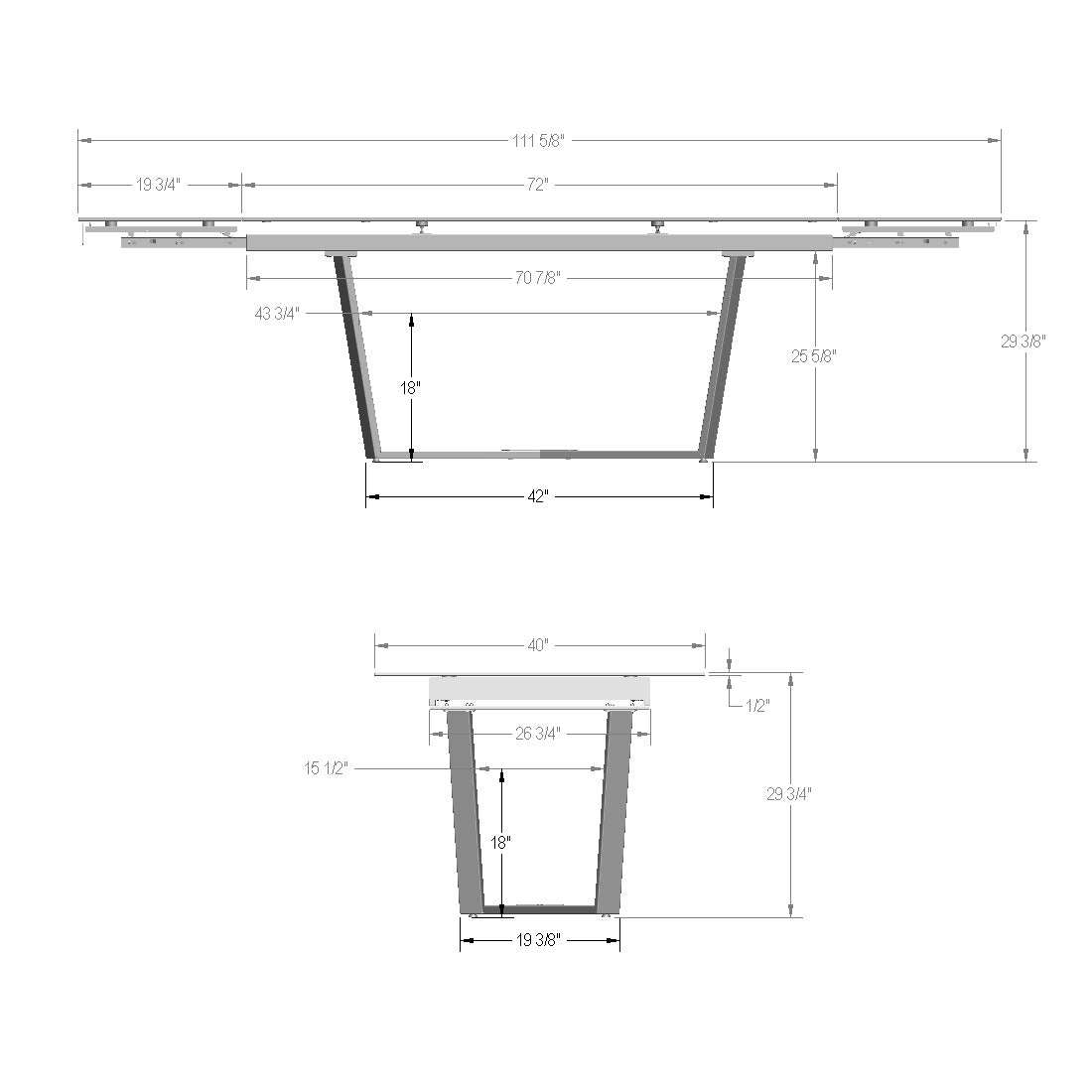 Table extensible Charlie