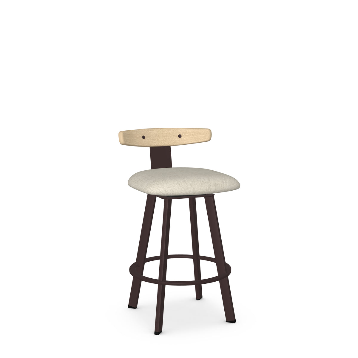 Tabouret pivotant Asher en Bois Massif