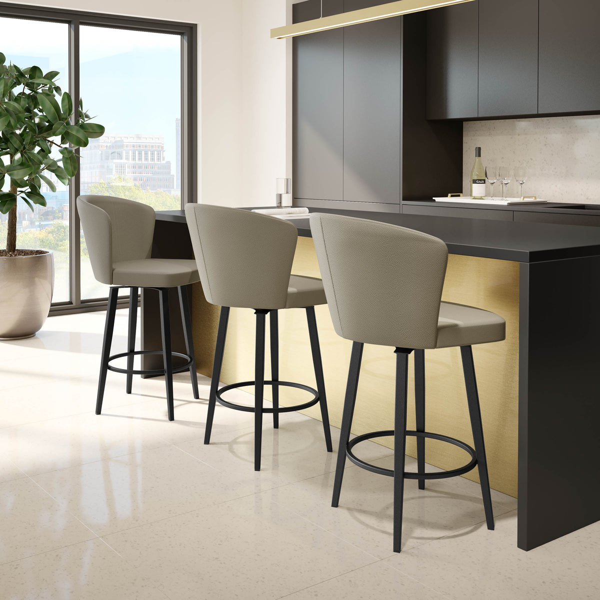 Tabouret pivotant Benson