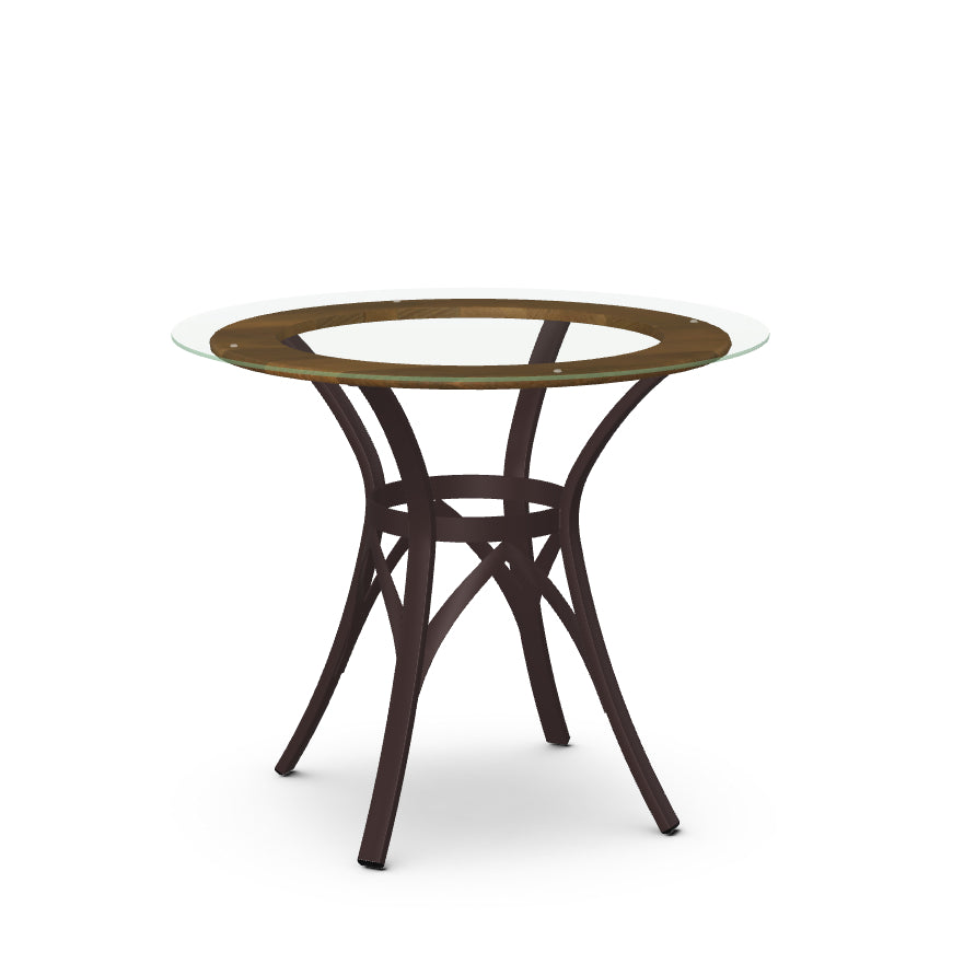 Table avec accent de bois massif Kai