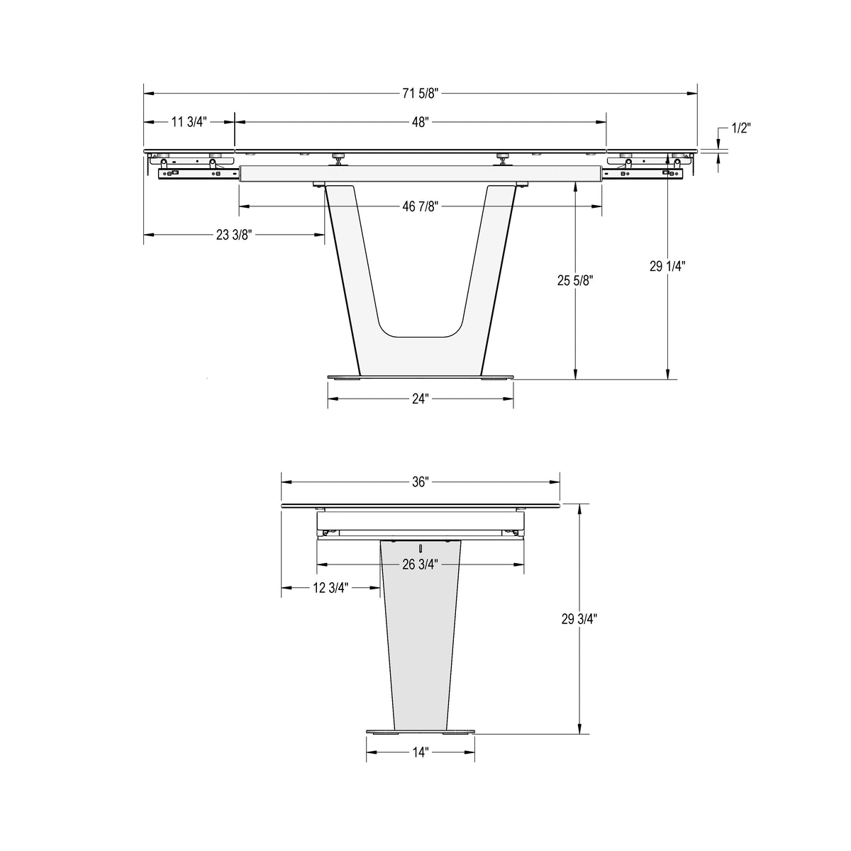 Table extensible Amelia