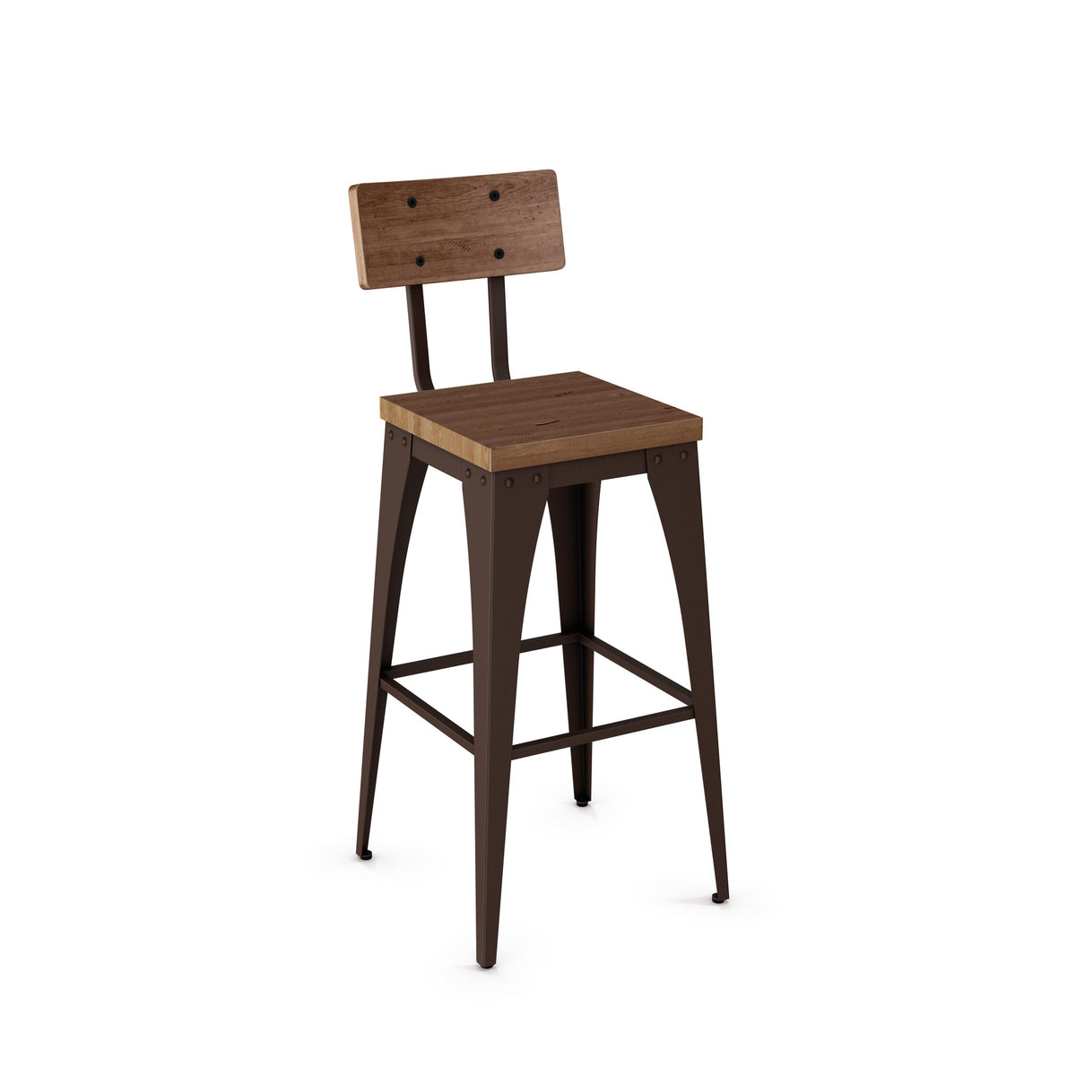 Tabouret non pivotant Upright en Bois Massif