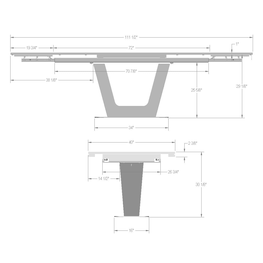 Table extensible Amelia