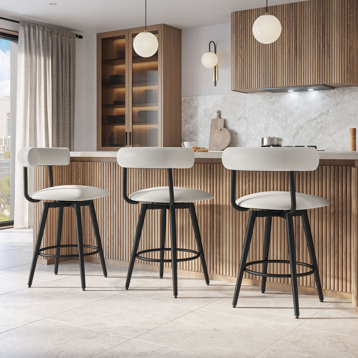 Tabouret pivotant Barbara