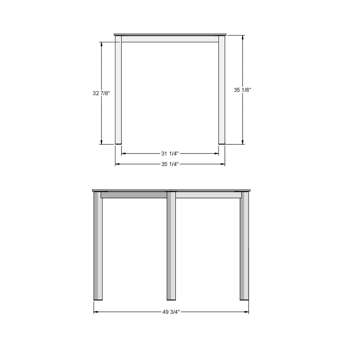 Table pub Carbon
