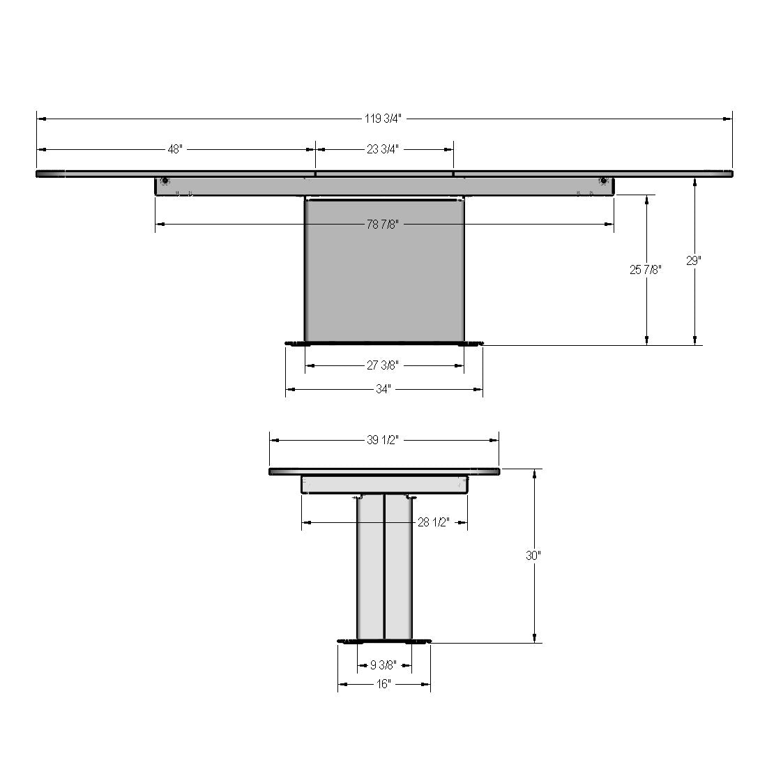 Table extensible pour dessus à rallonge papillon Lucarelli