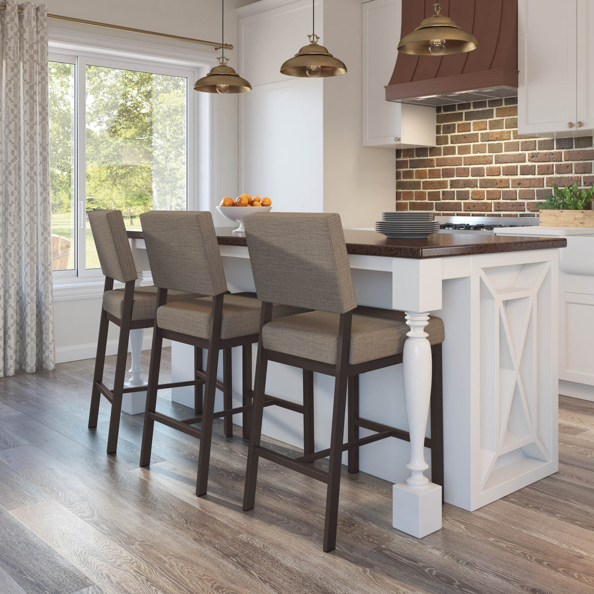 Tabouret non pivotant Mathilde en Bois Massif