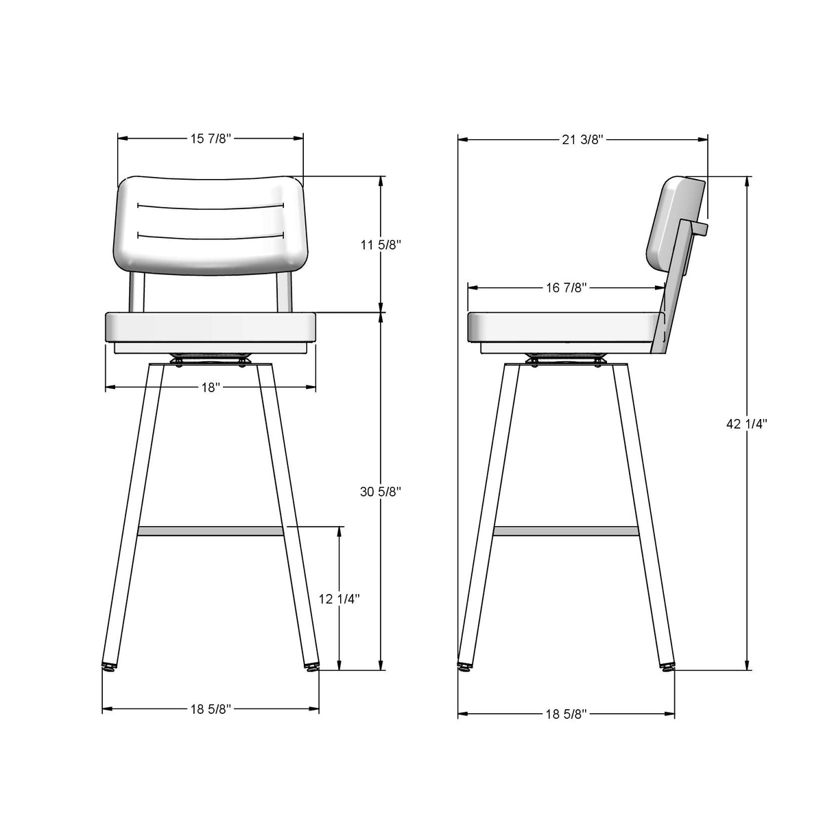 Tabouret pivotant Phoebe
