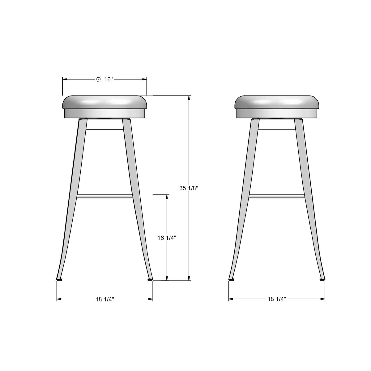 Tabouret pivotant Grace