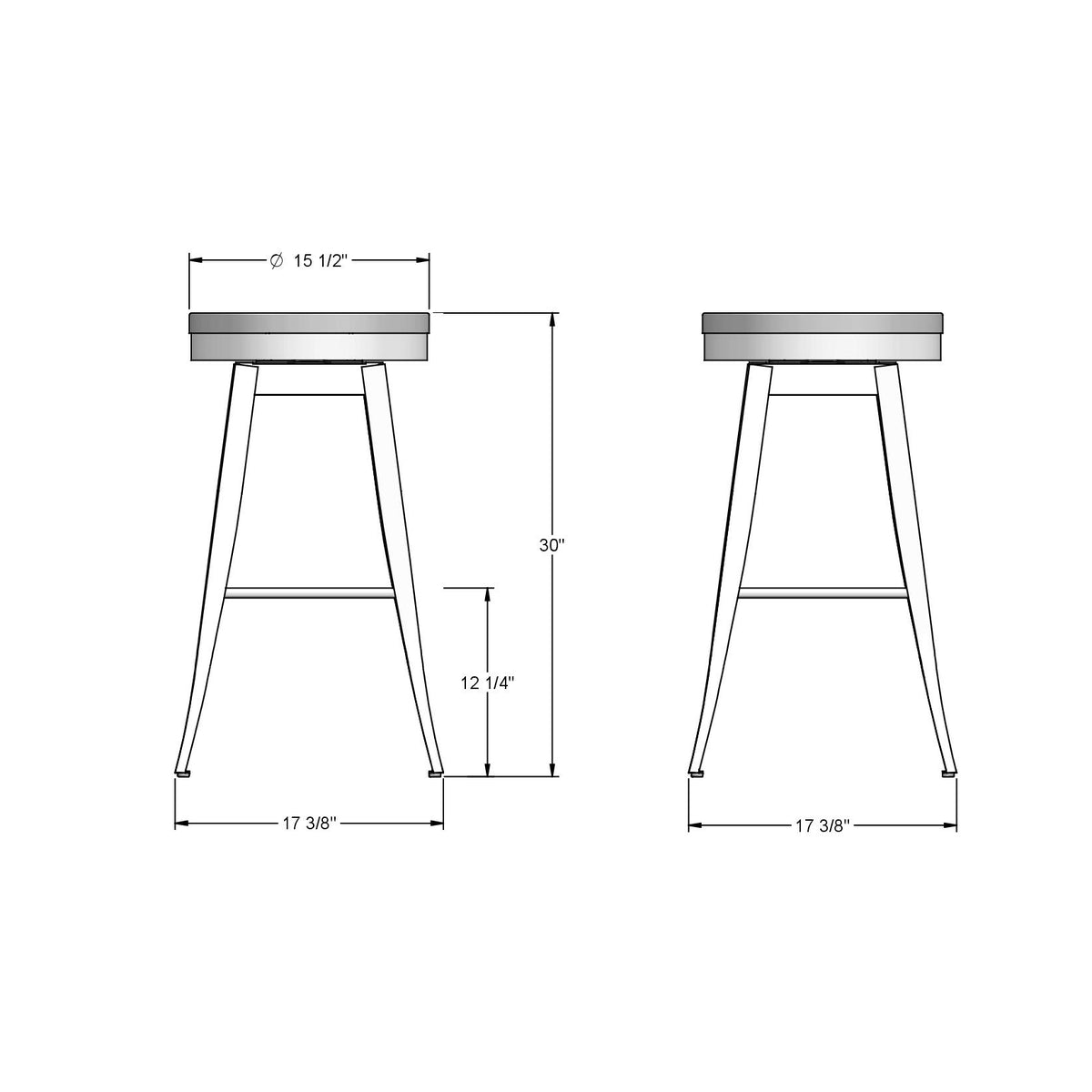 Tabouret pivotant Grace