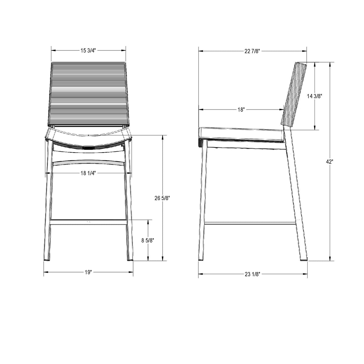 Tabouret non pivotant Kenzo