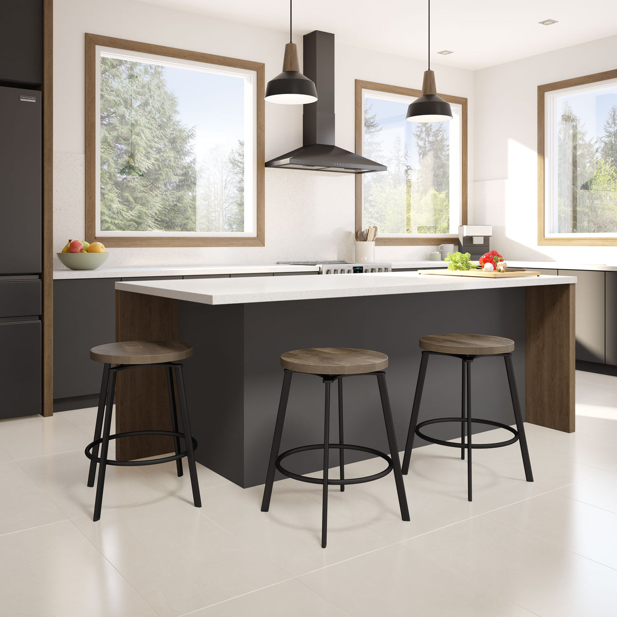 Tabouret pivotant Skyla