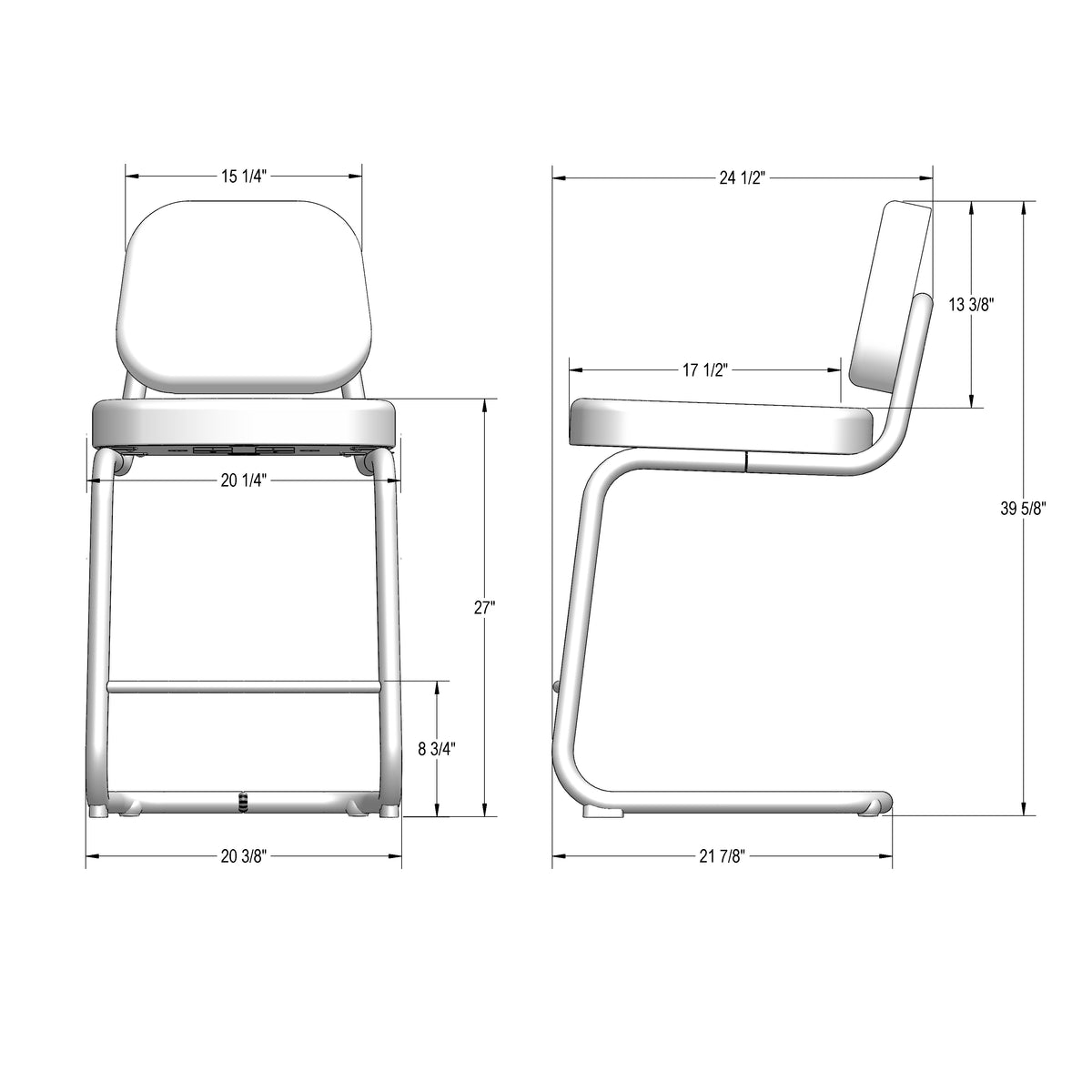 Tabouret non pivotant Miro