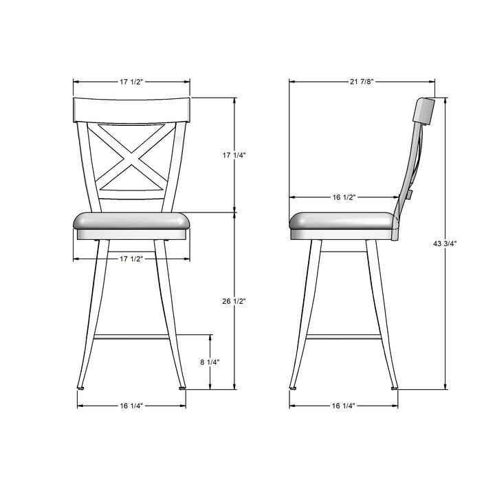 Tabouret pivotant Kyle
