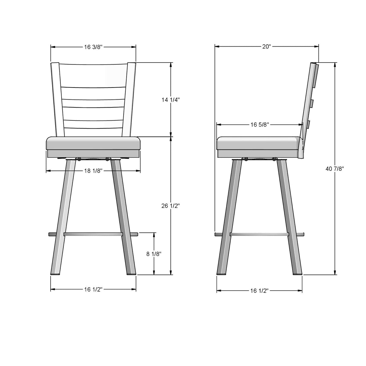 Tabouret pivotant Owen