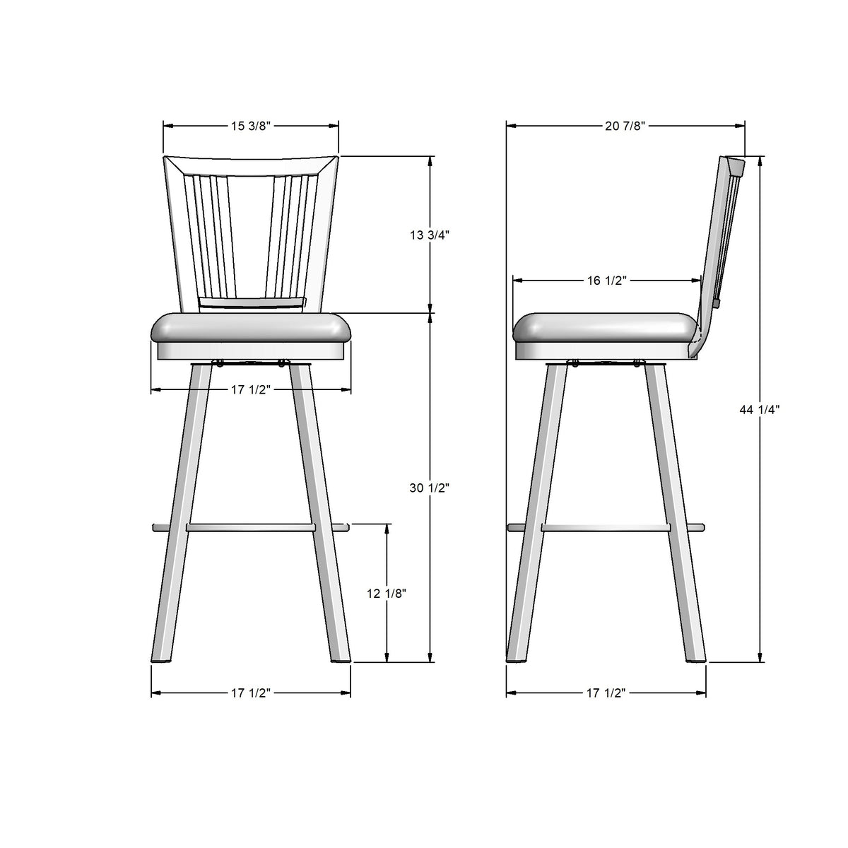 Tabouret pivotant Madison