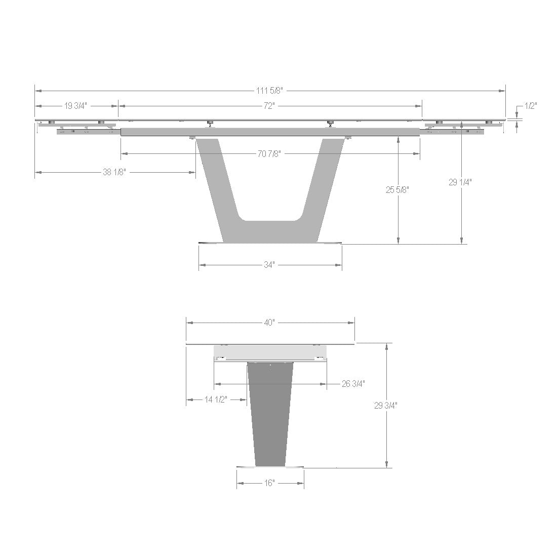 Table extensible Amelia