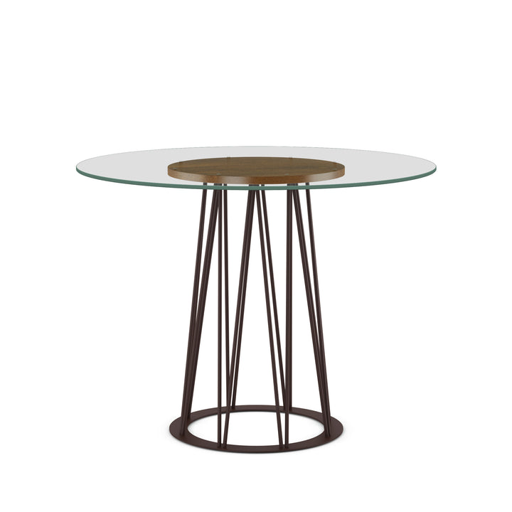 Table pub avec accent de placage de bois Calypso