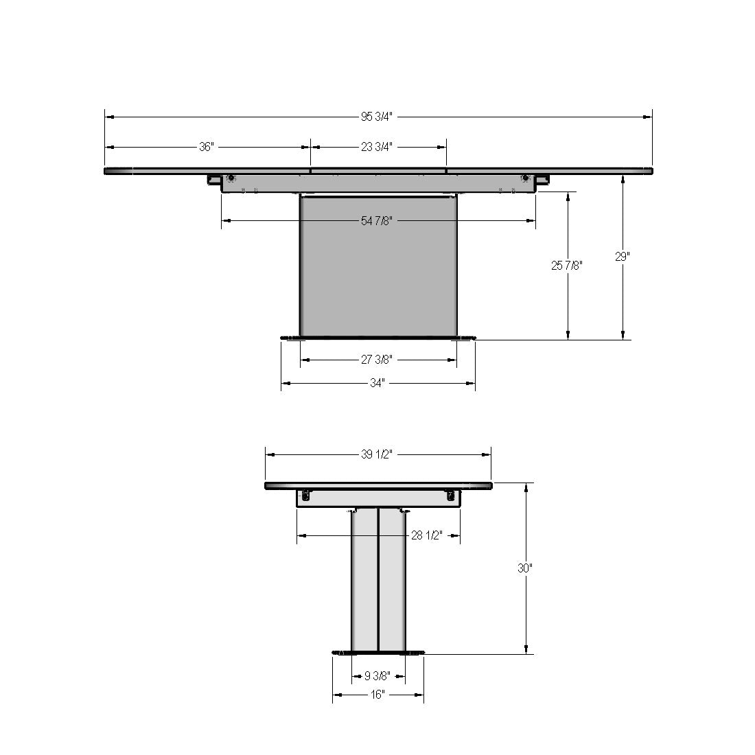 Table extensible pour dessus à rallonge papillon Lucarelli