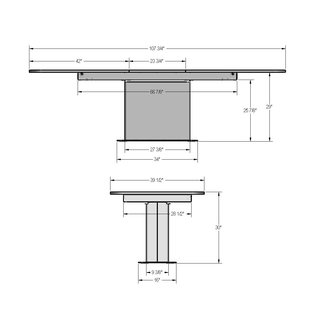 Table extensible pour dessus à rallonge papillon Lucarelli
