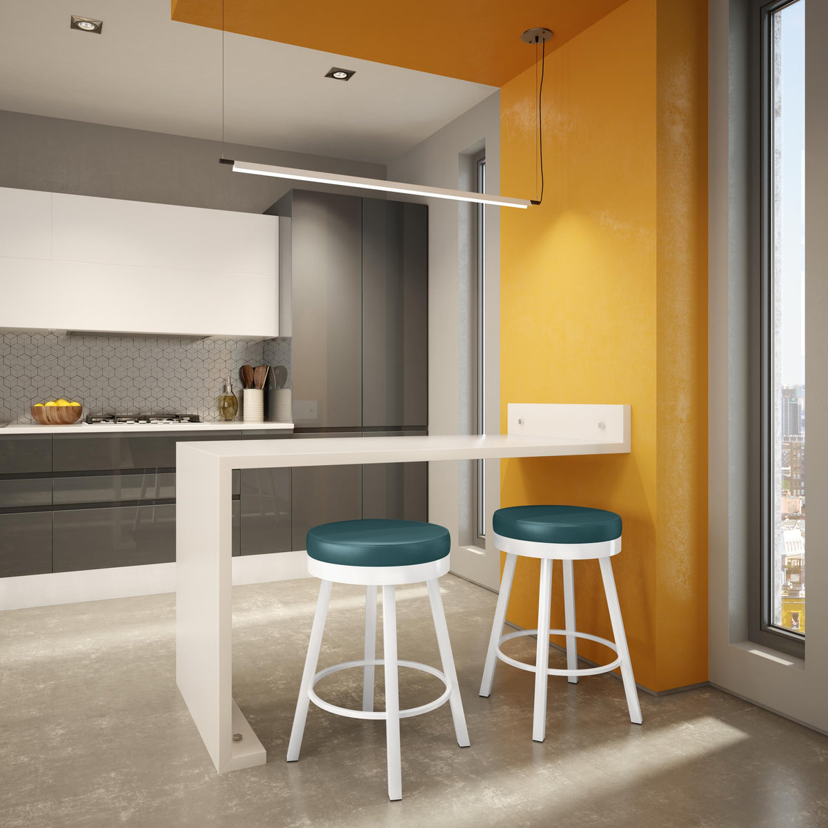 Tabouret pivotant Rudy