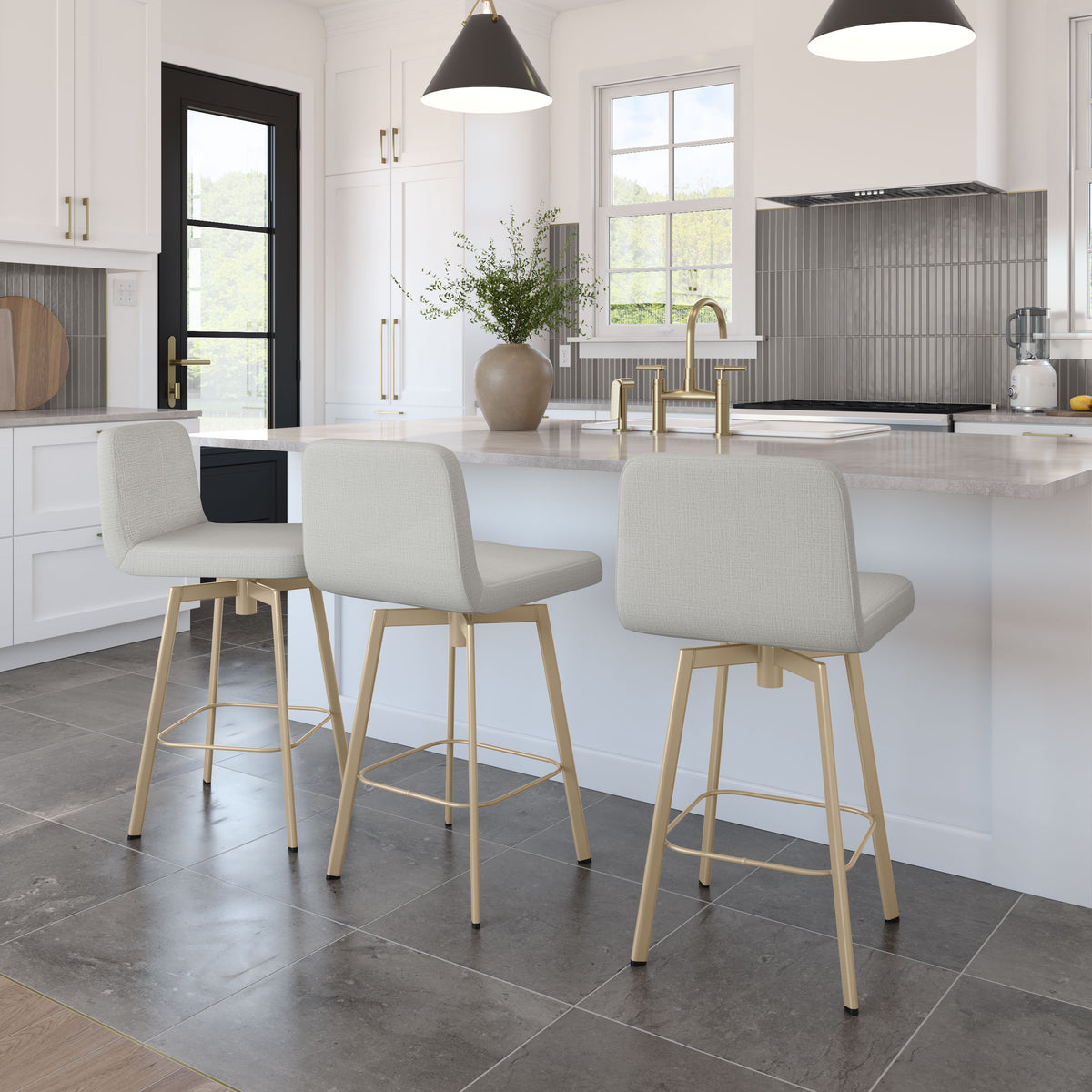 Tabouret pivotant Tully