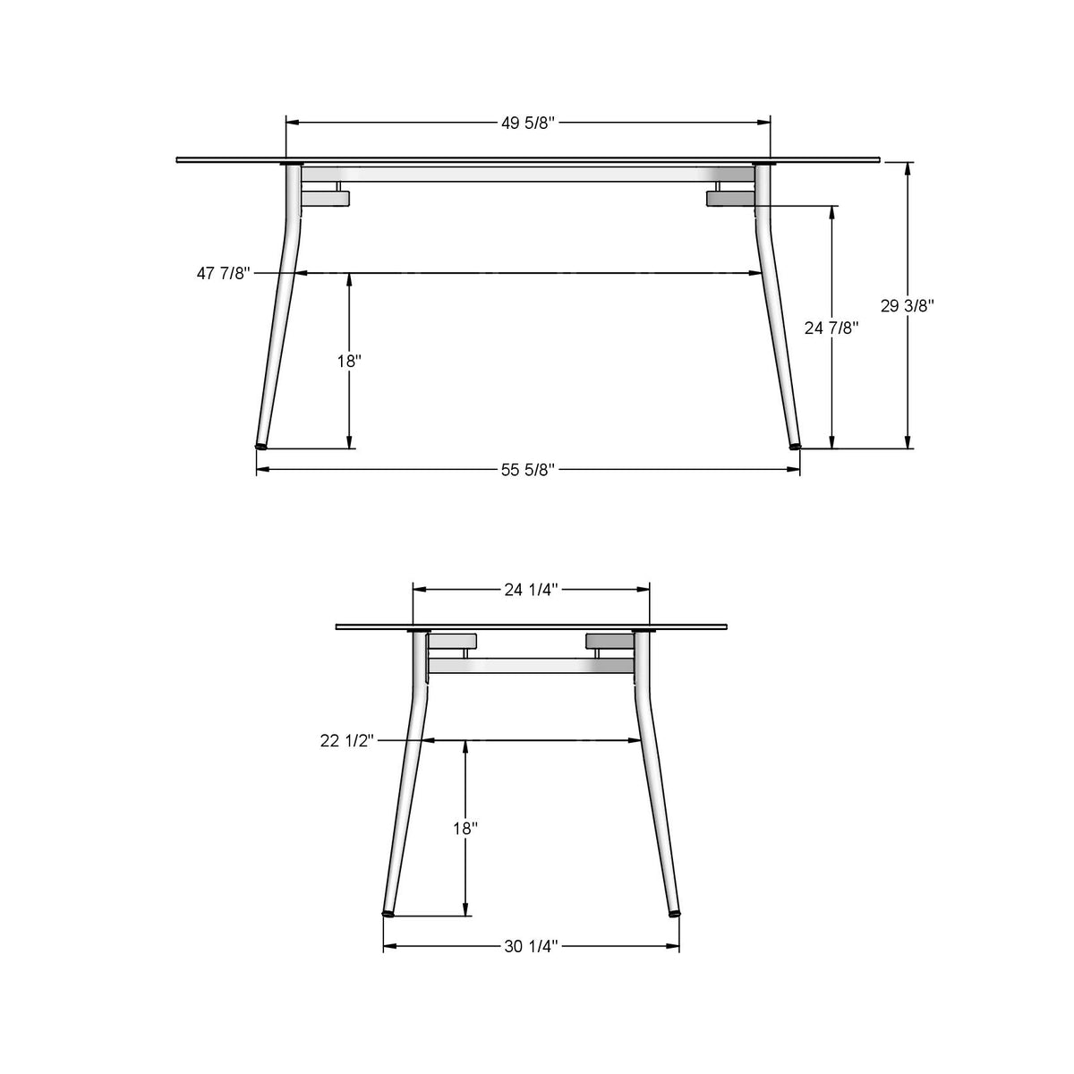 Table rectangulaire Alys