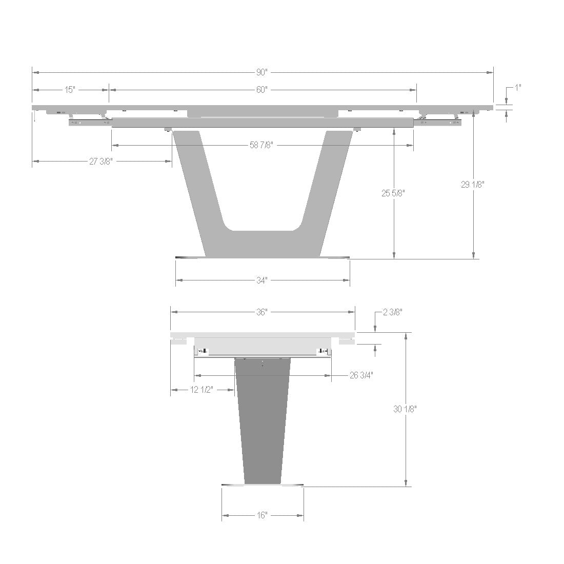 Table extensible Amelia