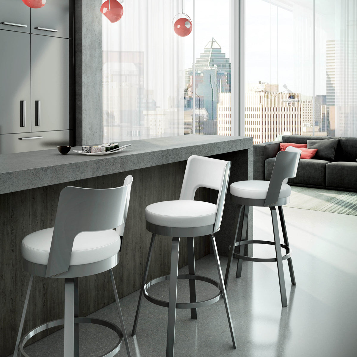 Tabouret pivotant Brock