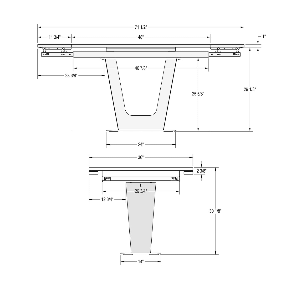 Table extensible Amelia