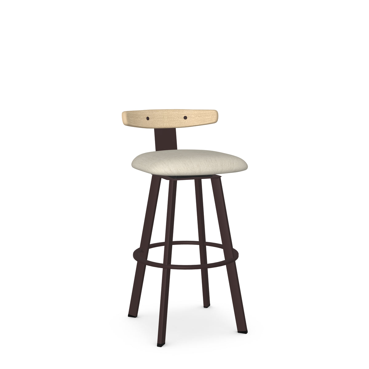 Tabouret pivotant Asher en Bois Massif