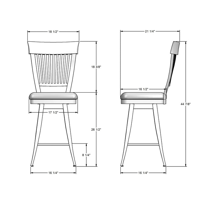 Tabouret pivotant Annabelle