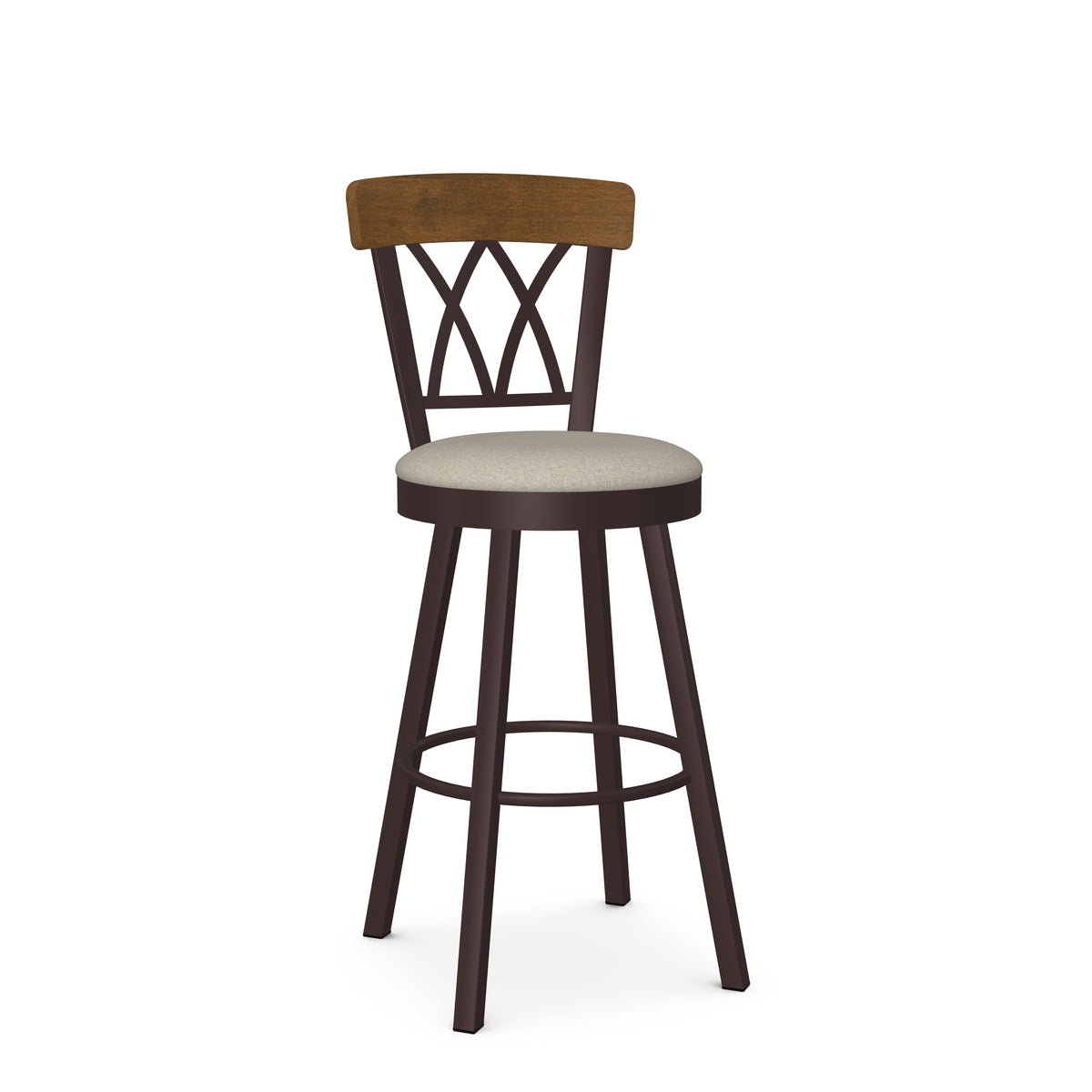 Tabouret pivotant Brittany en Bois Massif